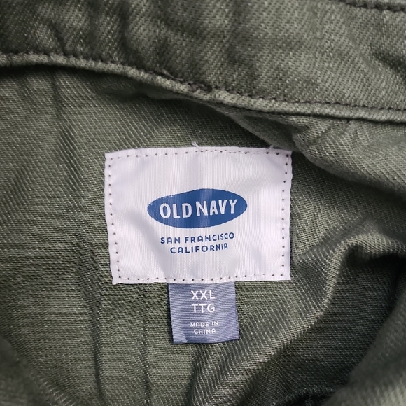 Old Navy Olive Green Jean Jacket - Picture 2 of 8